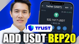 How To Add USDT BEP20 To Trust Wallet  Step By Step Guide [upl. by Ferde]