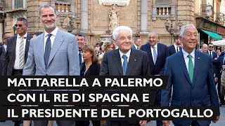 Cotec la visita di Mattarella Re Felipe VI di Spagna e il Presidente del Portogallo De Sousa [upl. by Arihas]