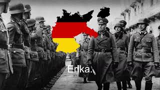 Marcha militar de la segunda guerra mundial quotErikaquot sub DE ESP alemania [upl. by Odlauso216]