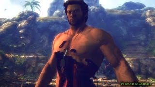 The Wolverine  Uncaged  Real Time Damage amp Healing Example  XMen Origins Videogame  HD [upl. by Navak]