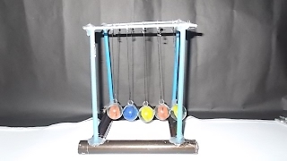 How to make Newtons Cradle at home Very Cheap And Easy To Make [upl. by Kirbee]