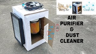 HOW TO MAKE AIR PURIFIER AT HOME AIR CLEANER DUST CLEANER  air purifier DIY [upl. by Goldman907]