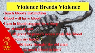 Themes of Macbeth Violence Breeds Violence [upl. by Erhard]