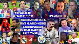 MEJORES REACCIONES CULÉS AL REAL MADRID 33 MANCHESTER CITY CON GOLAZO DE VALVERDE PARTIDAZO [upl. by Ardnoek]