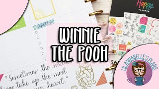 PLANEA CONMIGO  Disney  Winnie the Pooh  Happy Planner Dashboard [upl. by Nyleve154]