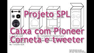 Projeto da caixa independente com Subwoofer Pioneer 12quot [upl. by Uta]