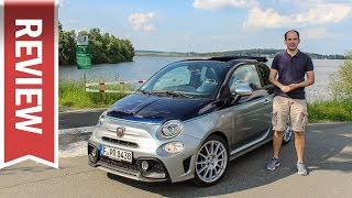 Abarth 695 Rivale mit 180 PS Fahrbericht Test amp Acrapovič Soundcheck [upl. by Adnolahs]