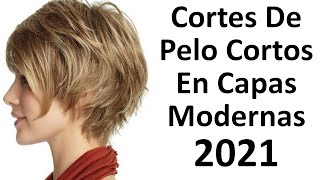 Cortes De Pelo Cortos En Capas Modernas 2021 [upl. by Scribner]