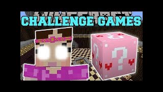 PopularMMOs Pat and Jen Minecraft GIANT JEN CHALLENGE GAMES  Lucky Block Mod  Modded MiniGame [upl. by Elsbeth]