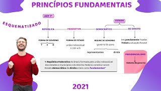 Princípios Fundamentais revisão completa  Direito Constitucional [upl. by Aeslek]