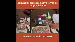 Denuncian en redes nueva forma de compra del voto en reclusorios de la CDMX [upl. by Adnaluoy]