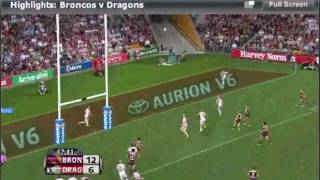 Broncos VS Dragons 2nd SemiFinal 2009 [upl. by Cortney]