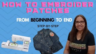 How To Embroider Patches From Beginning To End Step  By  Step [upl. by Asia]