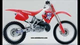 Evolution of Honda cr 250 from 1973 to 2007 [upl. by Dachia906]