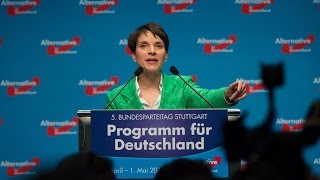 AfD Parteitag in Stuttgart  Frauke Petry zum AfDProgramm 30042016 volle länge [upl. by Roach]