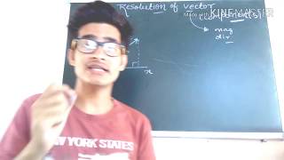 Resolving a vector into components and trigonometry tricks for NEET and AIIMS [upl. by Rhpotsirhc535]