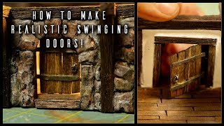 How to make SWINGING doors with Metal Parts for your model buildings [upl. by Mcgregor218]