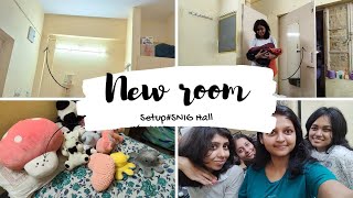 New hostel room Setup from scratch 😴🤥sarojiniiitkgp [upl. by Arodaeht]