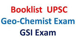 Booklist for geochemist exam GSI Exam [upl. by Dorine865]