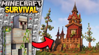 Building an Iron Farm Tower  Minecraft 119 Lets Play 5 [upl. by Htebi]