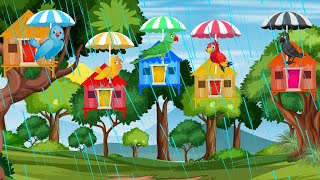 Jungle main Barish  Chidiya Cartoon Kahani  Kauwa Chidiya Stories  Tuni Chidiya Cartoon  Maza Tv [upl. by Adlig]