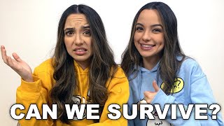 CAN WE SURVIVE Playing Minecraft in Survival Mode  Merrell Twins Live [upl. by Sydney728]