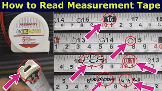 How to Read Measurement Tape  Soot I inch  Feet  Meter  mm  Cm I Learning Civil Technology [upl. by Yras]