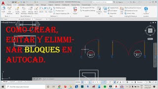 COMO CREAR EDITAR Y ELIMINAR BLOQUES EN AUTOCAD [upl. by Barcroft]