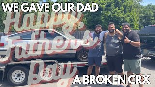 We Gifted Our Dad a Broken Car For Fathers Day [upl. by Zirtaeb]