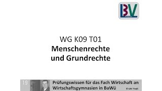 Menschenrechte Grundrechte Verfassung Grundgesetz VBRW LBV Tradt WG K09 T01 [upl. by Kirstin547]