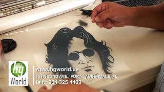 Tutorial Estampado Vinilo TEXTIL Termoadhesivo HTV [upl. by Yrakaz]