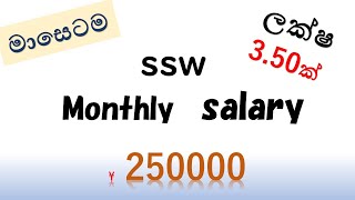 SSW 03 New update  salary in japannaritasajan travel ssw japan japanese sinhala [upl. by Cornela234]