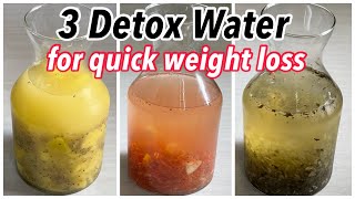 3 Detox Water Recipe for Quick Weight Loss in HindiWeight Loss Detox DrinkWeight Loss Drink [upl. by Kerrison147]