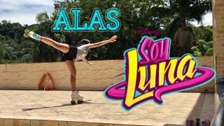 Dançando nos patins Alas de Soy Luna Coreografia improvisada Dancing with skates [upl. by Iviv]