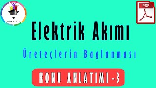 Elektrik Akımı 4  Üreteçlerin Bağlanması  PDF  TYT Fizik 2022 [upl. by Ligetti221]