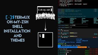 Termux oh my zsh shell installation and themes [upl. by Yelrak]