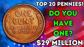 DO YOU HAVE TOP 20 ULTRA RARE WHEAT PENNIES WORTH MORE THAN MILLIONS OF DOLLARS [upl. by Ahsuoj]