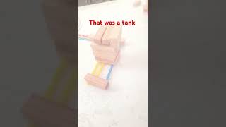 building a tank out of straws and jenga blocks [upl. by Eninnaej]