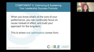 Optimizing and Sustaining Your Leadership Success Formula [upl. by Enyar]