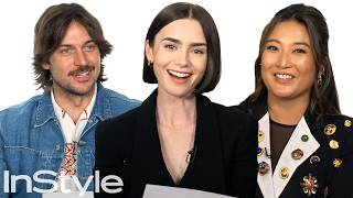 Emily in Paris Cast Answers Fan Mail  InStyle [upl. by Erdnuaed]