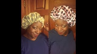 Easy DIY Reversible Hair Bonnet Tutorial African Print [upl. by Mylan]