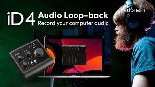 Audio Loopback on Audient iD4 MkII  How to record computer audio and mics [upl. by Jarin]