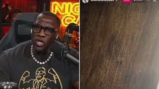 SHANNON SHARPE ACCIDENTAL IG LIVE EX VIDEO  AUDIO ONLY  Issues statement that his IG was hacked [upl. by Isayg]