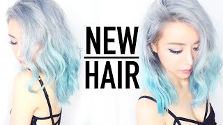 Remove Hair Color in 1 Wash Tutorial ♥ Silver Ombre Hair From Blue ♥ Wengie [upl. by Mahgirb]