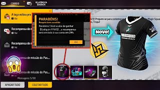 URGENTE NOVO CODIGUIN PEGUE A SUA CAMISA DE TIME DO MUNDIAL ITENS GRÁTIS  NOVIDADES FREE FIRE [upl. by Springer]