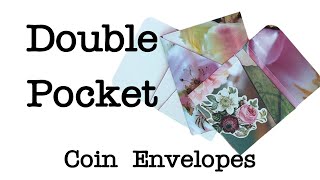 How to Create a Double Pocket Coin Envelope for Junk Journals  Easy DIY Tutorial [upl. by Estis]