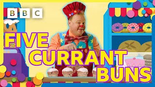 Five Currant Buns Nursery Rhyme 🧁  Mr Tumble and Friends [upl. by Eidahs]