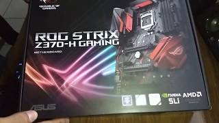 Asus ROG Strix Z370 H Para processadores Intel Coffee Lake 8a Geração LGA 1151 [upl. by Aihsile]