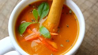 Carrot Soup how to prepare quick and easy carrot soup  Foodvedam [upl. by Lupita741]