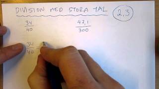 Division med stora tal [upl. by Emersen]